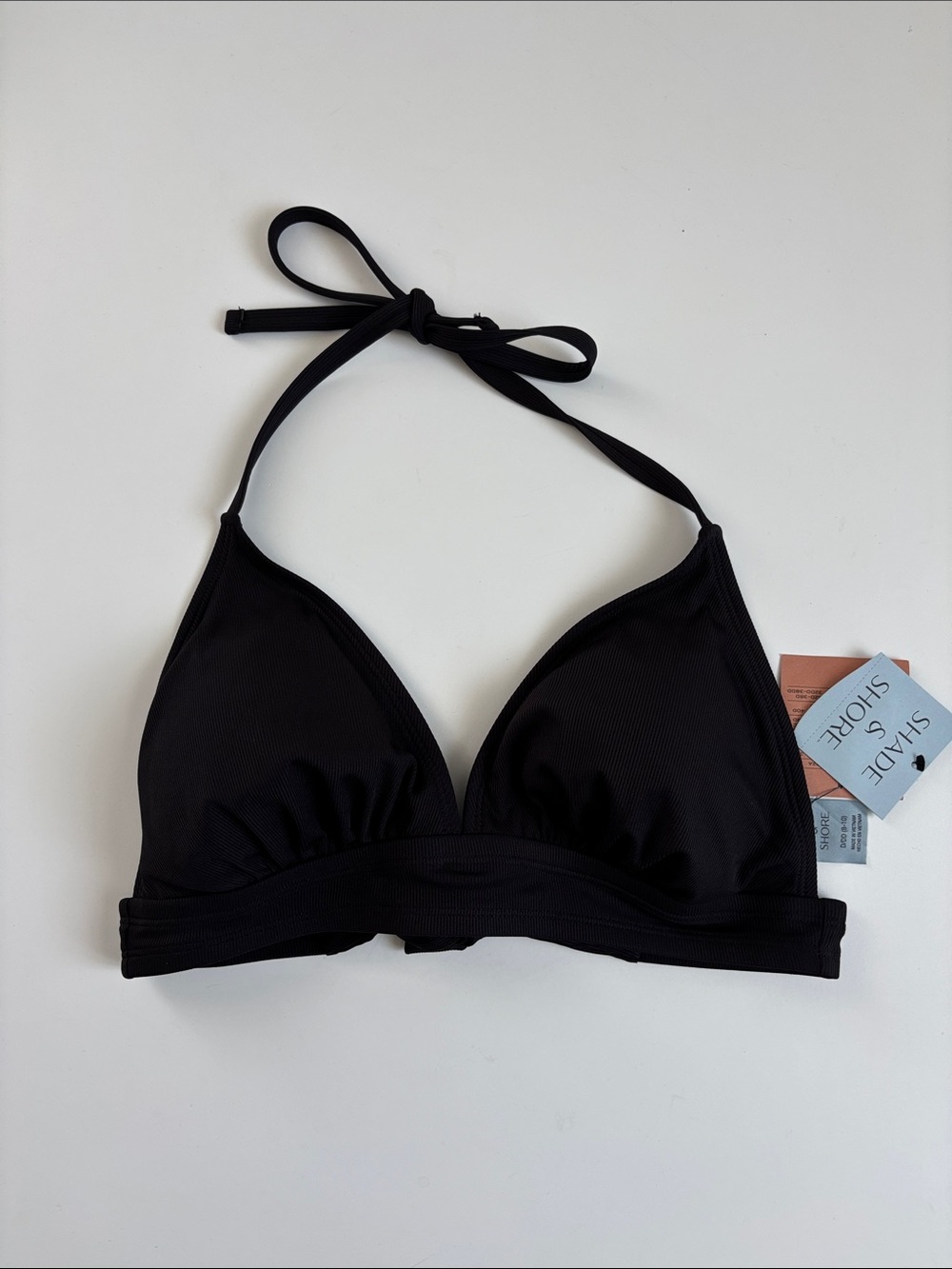 🆕 SHADE & SHORE | Ribbed Triangle Longline Bikini Top